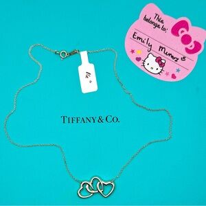 Authentic Preloved Tiffany & Co.  Triple Heart Pendant Necklace
